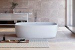 Aquatica coletta white freestanding solid surface bathtub 01